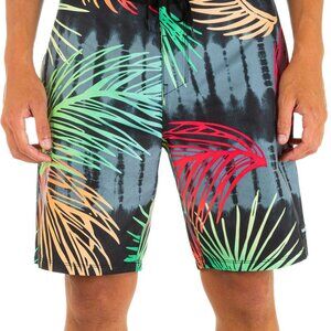 Hurley Men's Redondo Board Shorts 20" Boardshorts in Off Noir, Size 30